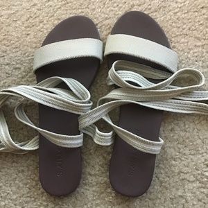 Rothy’s Size 8 Ankle Tie Sandals